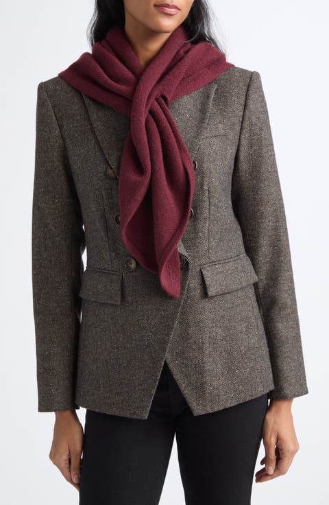 Drezel Pull Through Merino Wool & Cashmere Knit Scarf