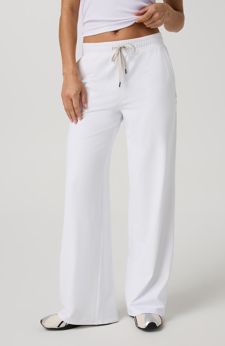 Vuori Halo Essential Wide Leg Sweatpants, Alternate, color, White