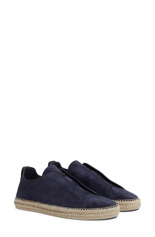 Zegna Triple Stitch Espadrilles In Blue