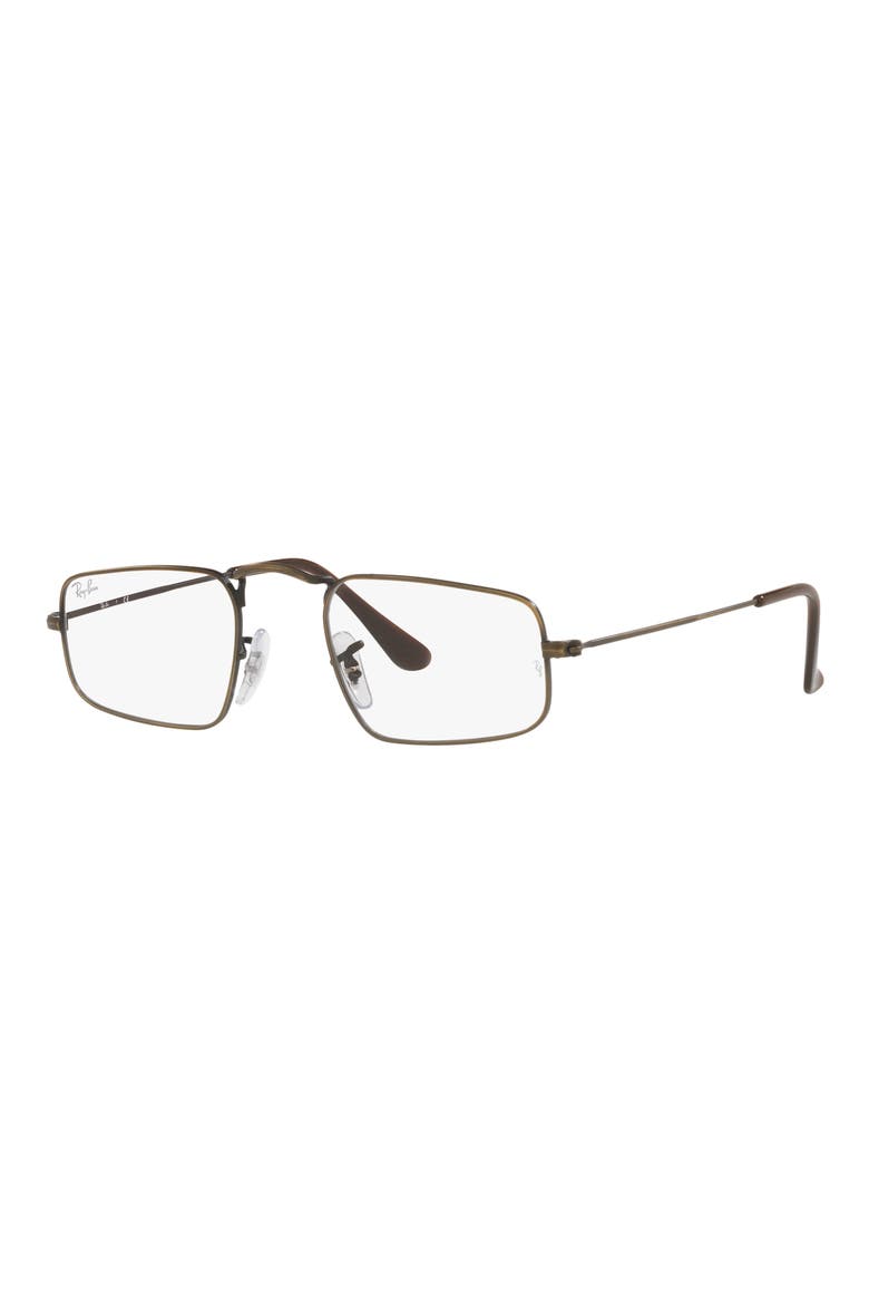 RX3957V 46mm Rectangle Optical Glasses, Alternate, color, ANTIQUE GOLD