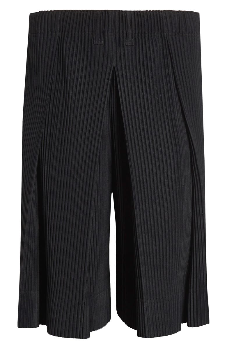 Homme Plissé Issey Miyake Tailored Pleats 2 Shorts, Alternate, color, Black