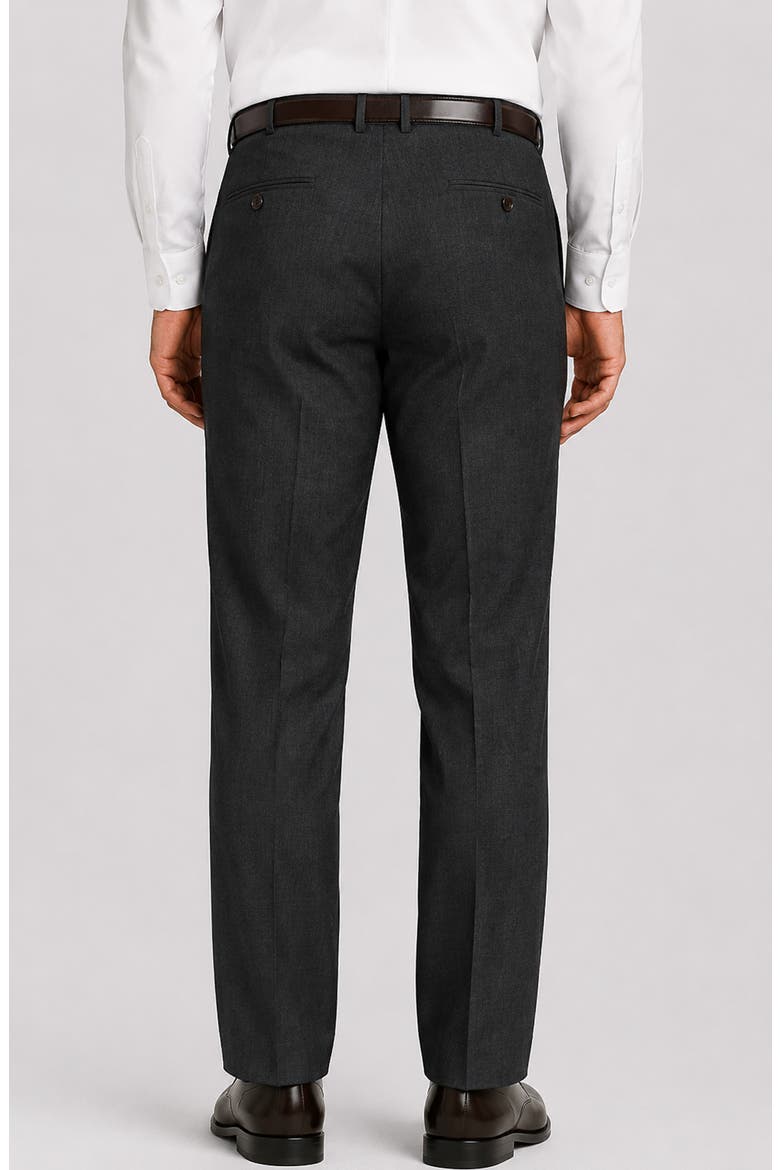 Stefano Modern Fit Wool Trousers, Alternate, color, CHARCOAL