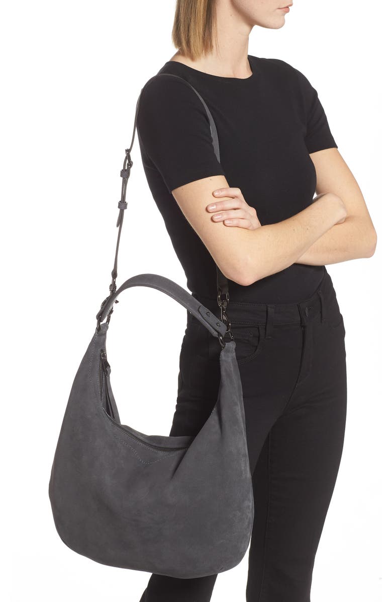Rebecca Minkoff Michelle Nubuck Leather Hobo, Alternate, color,