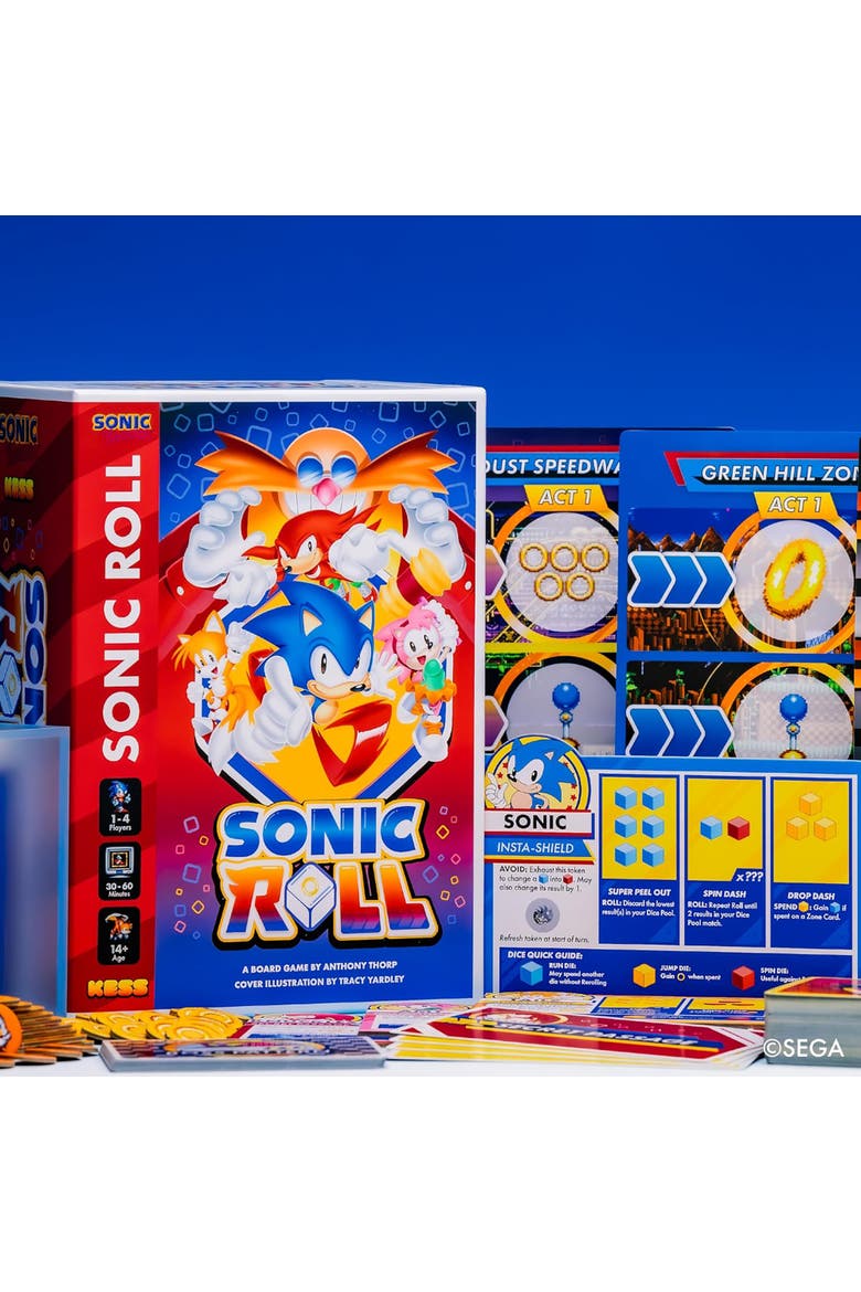 Sonic Roll Board Game, Alternate, color, Multicolored