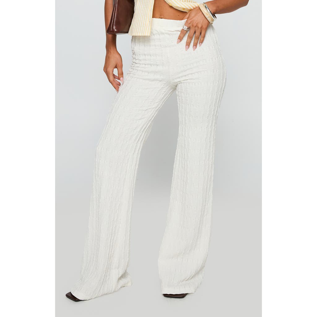 Princess Polly Leisure State Wide Leg Pants In White