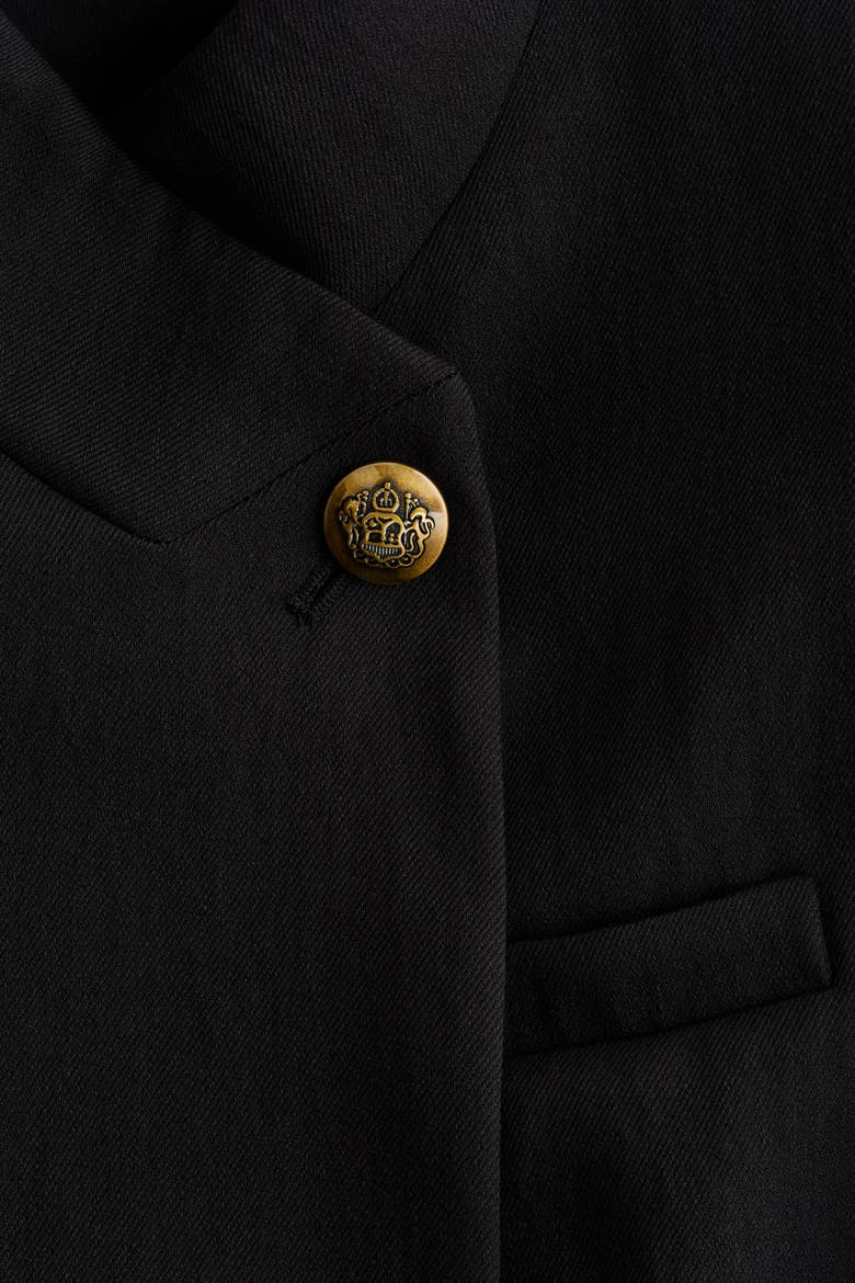 Jacket With Shoulder Pads, Alternate, color, Black