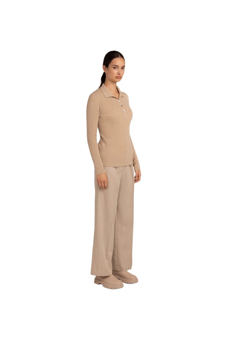 Organic Color Lightweight Polo, Alternate, color, beige