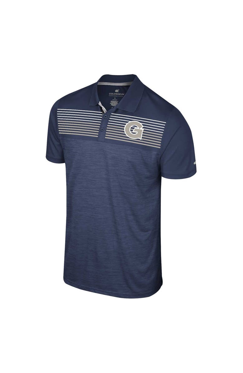COLOSSEUM Men's Colosseum Navy Georgetown Hoyas Langmore Polo, Alternate, color, Navy