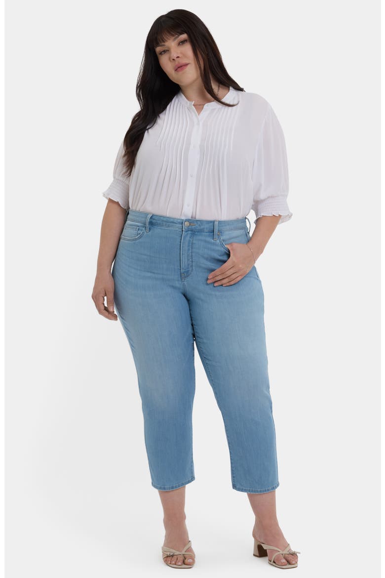 Piper Crop Relaxed Straight Leg Jeans, Alternate, color, CANARY BEACH