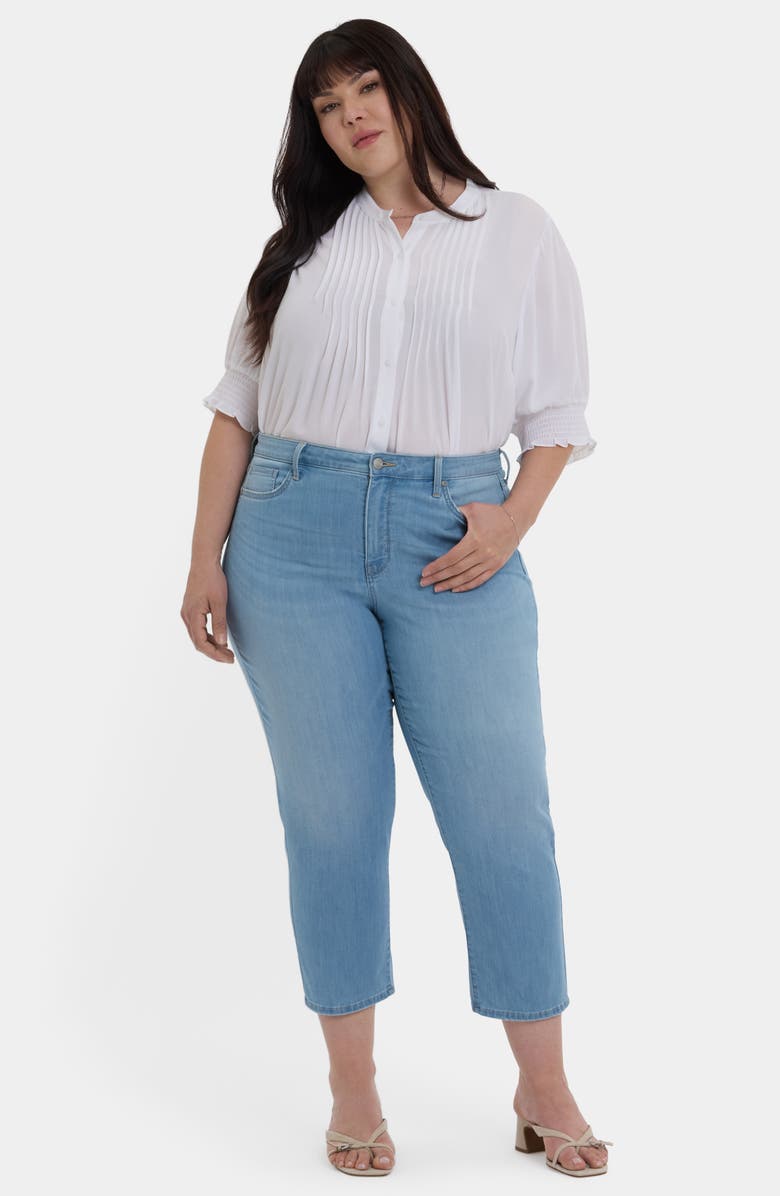 NYDJ Piper Crop Relaxed Straight Leg Jeans, Alternate, color, Canary Beach