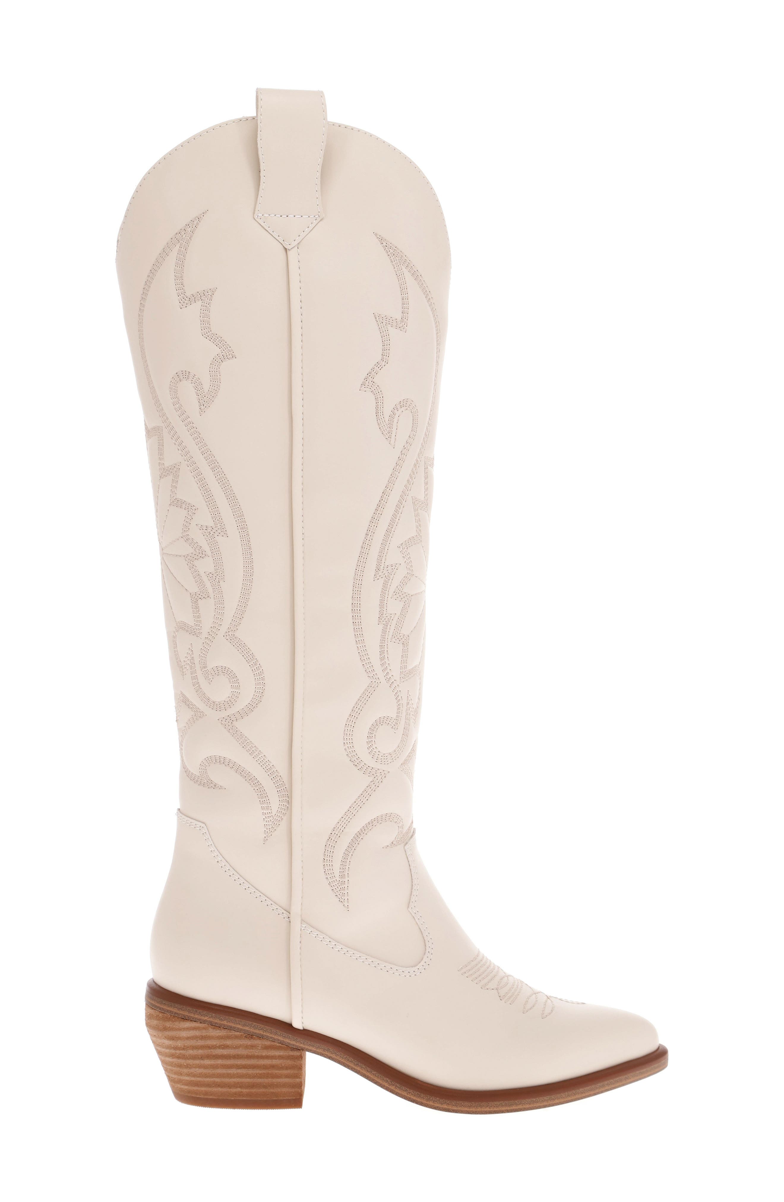 MIA Kolt Knee High Cowboy Boot, Alternate, color, Ivory Malt