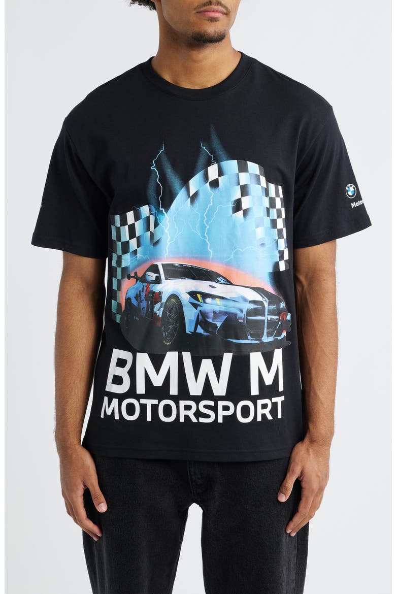 x BMW M Motorsport Cotton Graphic T-Shirt, Main, color, PUMA BLACK