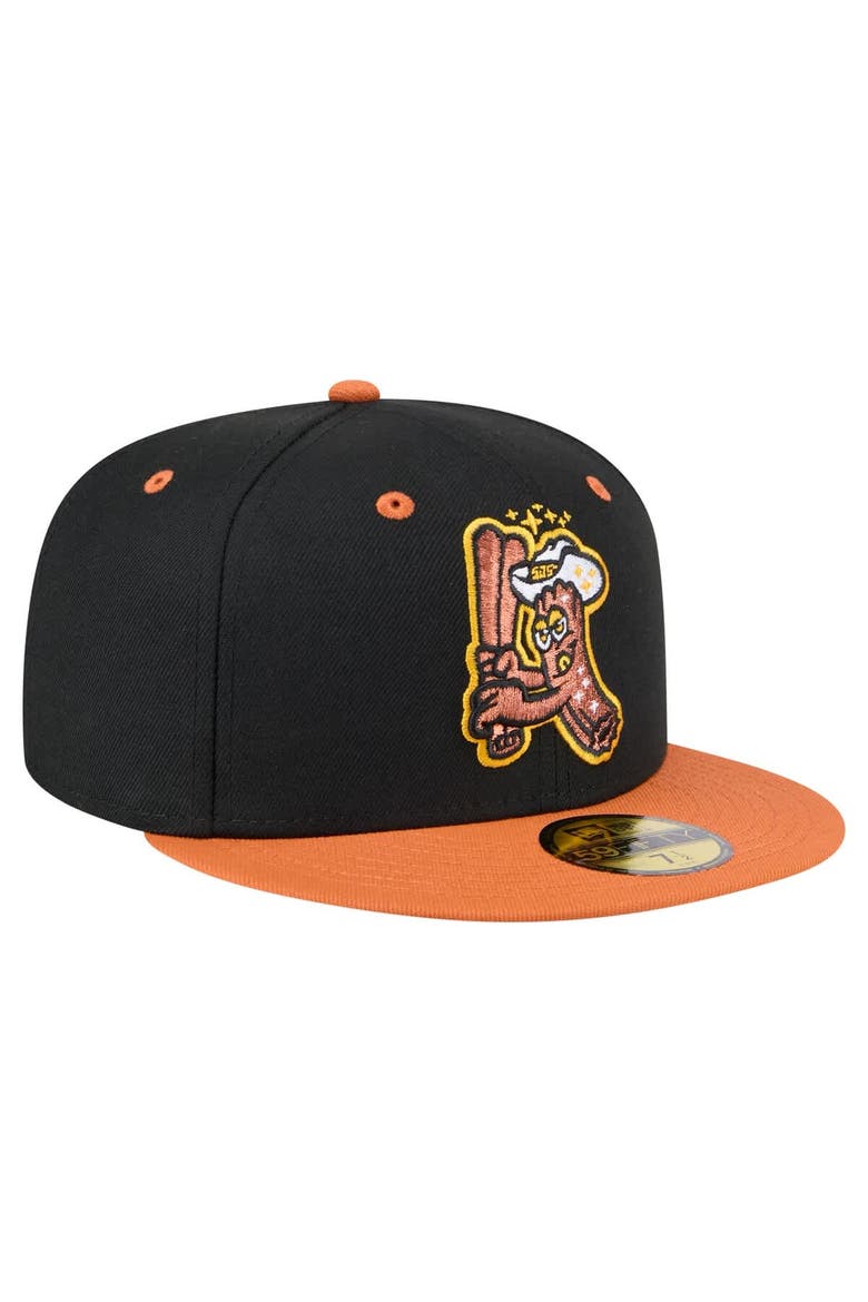 Men's New Era Black/Orange San Jose Giants Copa de la Diversión 59FIFTY Fitted Hat, Alternate, color, Black