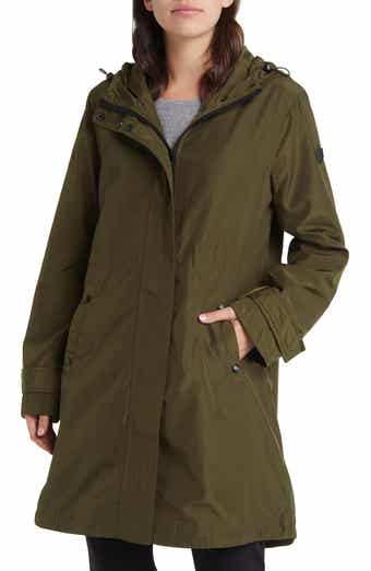 Sam Edelman Patch Pocket Hooded Water Repellent Rain Jacket Nordstrom