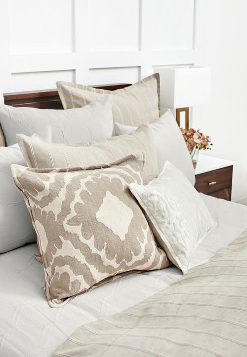 Elisabeth York 26" X 26" Revere Natural Cotton Euro Sham In Neutral