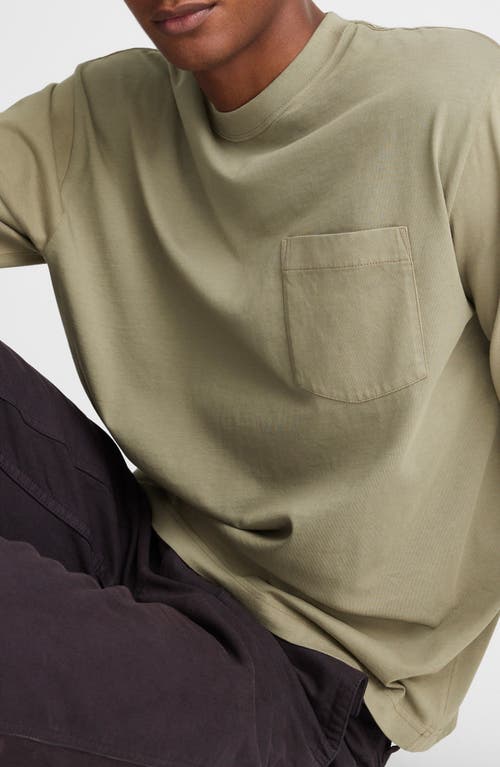 Madewell The Vintage Long Sleeve Pocket T-shirt In Green