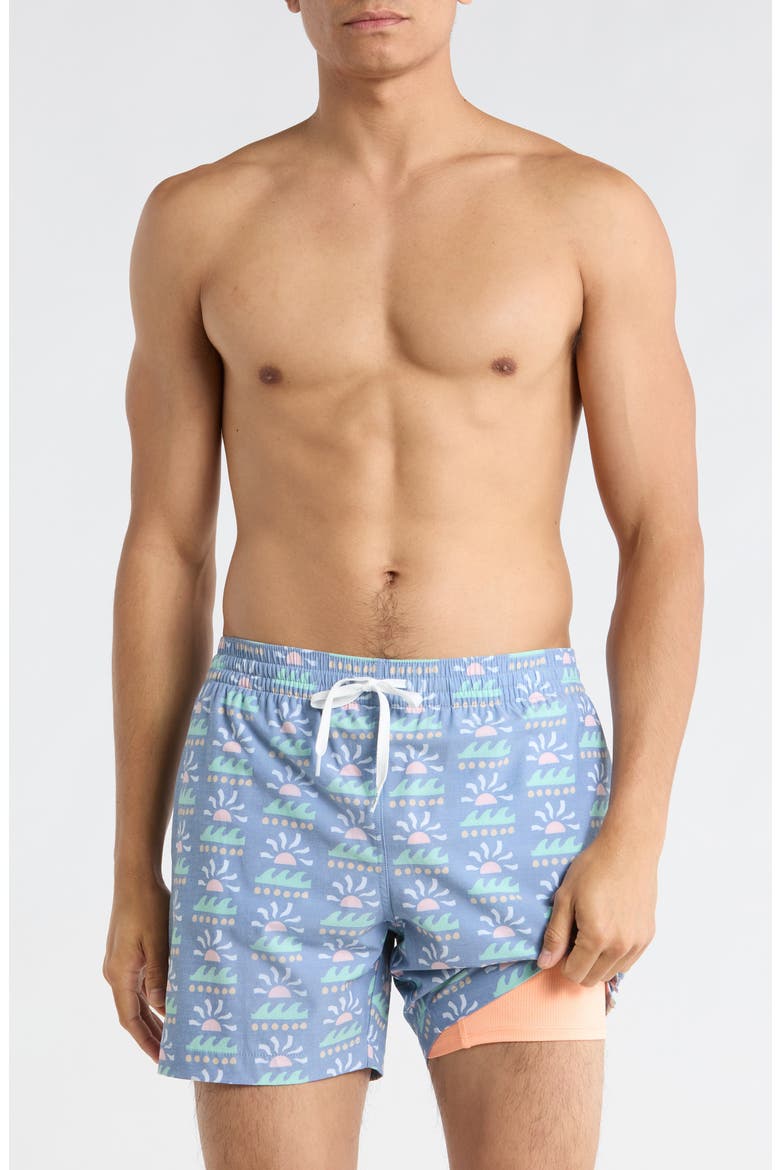 The Easygoers 5.5-Inch Swim Trunks, Alternate, color, DUSTY BLUE