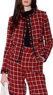 Walter Baker Taryn Plaid Tweed Jacket