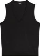 Theory V-Neck Slim Fit Wool Tank
