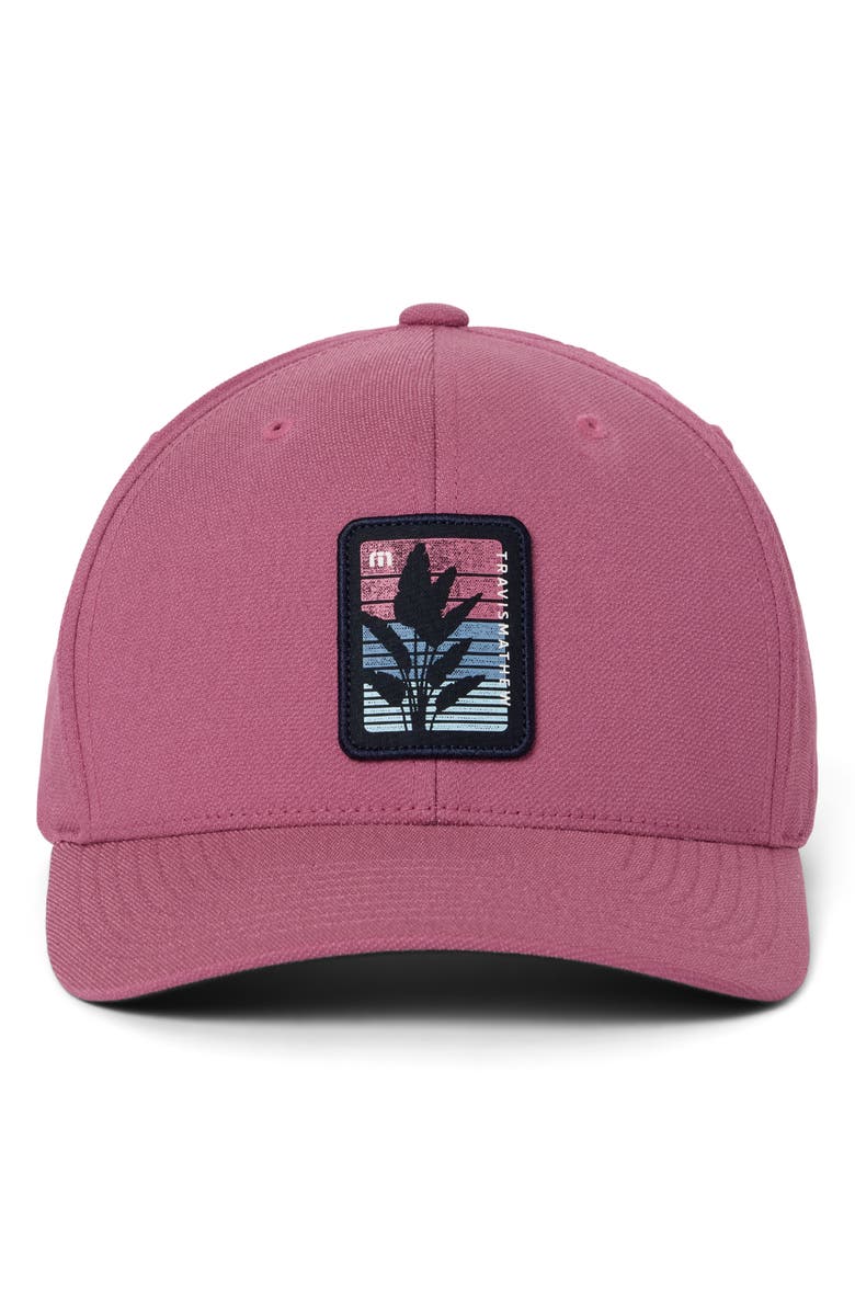 TravisMathew No Schedule Snapback Baseball Cap, Alternate, color, Rose Wine