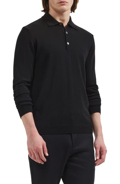 Merino Wool Polo Sweater