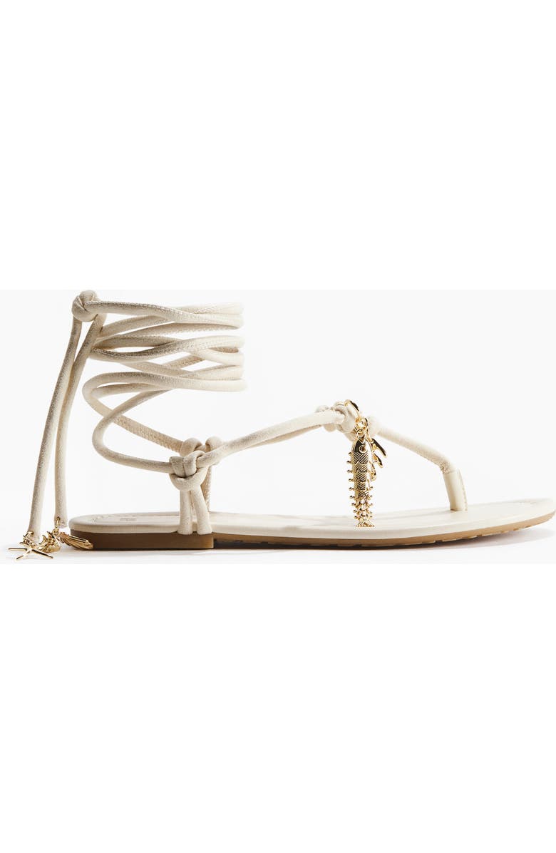 H&M Strappy Sandals, Main, color, Cream