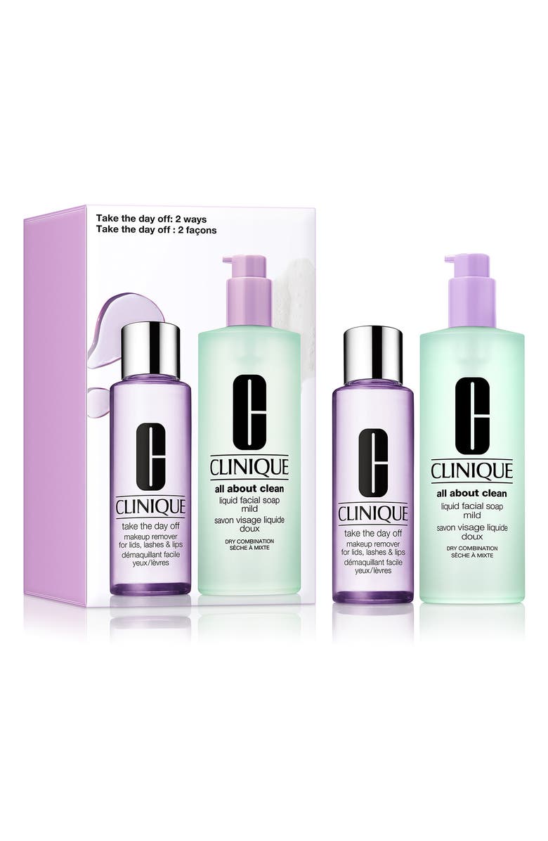 Clinique Cleanser Set (Nordstrom Exclusive) (Limited Edition) $78 Value, Main, color,