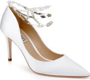 Badgley Mischka Collection Verna Chain Ankle Strap Pointed Toe Pump