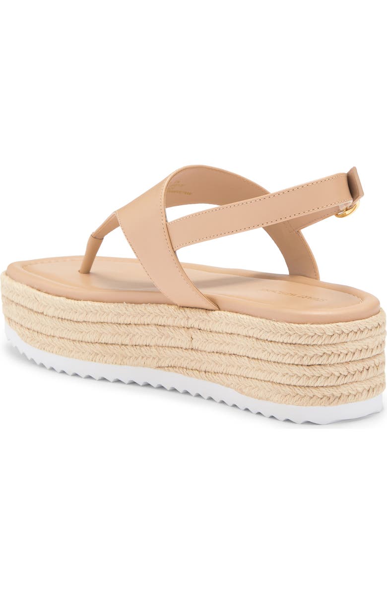 Stuart Weitzman Mel Espadrille Flatform Sandal, Alternate, color, Golden Beige