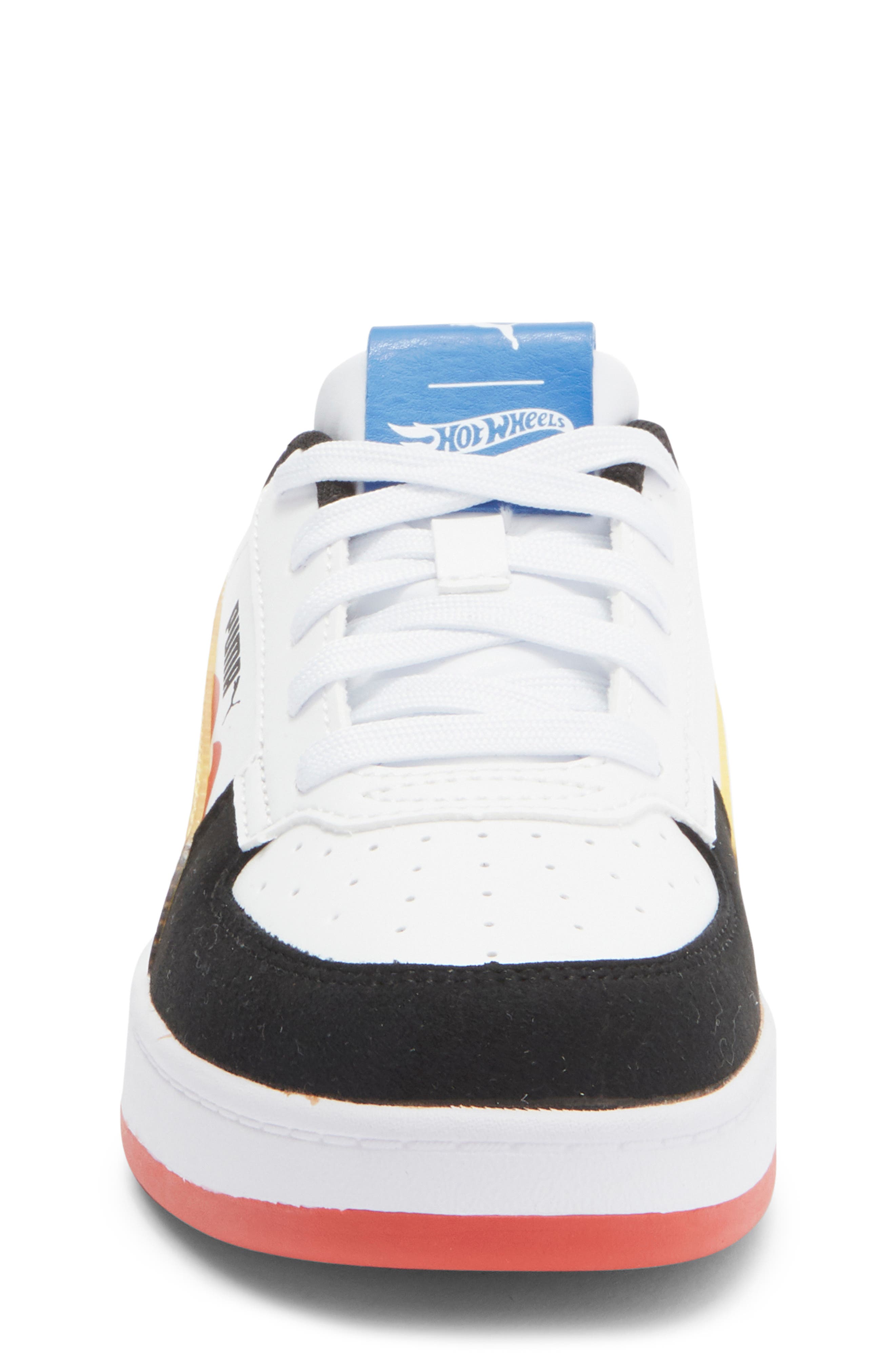 PUMA x Hot Wheels Kids' Caven 2.0 Sneaker, Alternate, color, Puma Black/ Red Fire/ White