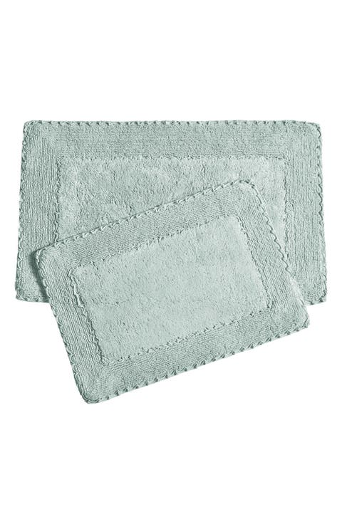 Ruffle Cotton 2-Piece Bath Mat Set