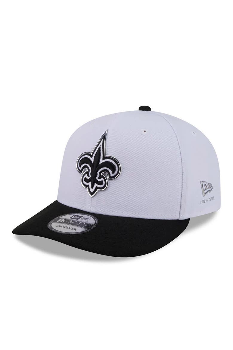 Men's New Era  White/Black New Orleans Saints 2026 NFL Draft Pre-Curved 9FIFTY Snapback Hat, Main, color, White
