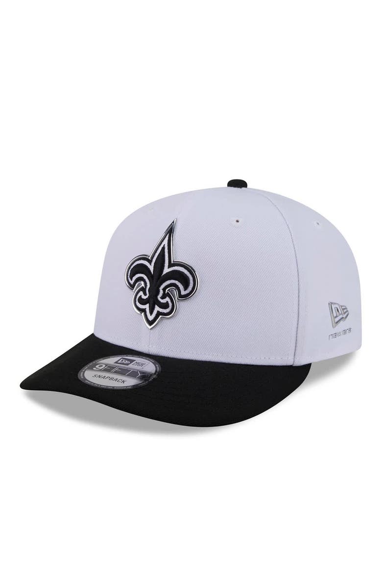 New Era Men's New Era  White/Black New Orleans Saints 2026 NFL Draft Pre-Curved 9FIFTY Snapback Hat, Main, color, White
