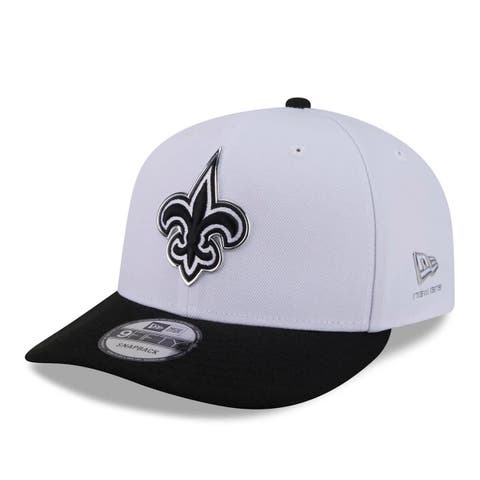 Men's New Era  White/Black New Orleans Saints 2026 NFL Draft Pre-Curved 9FIFTY Snapback Hat