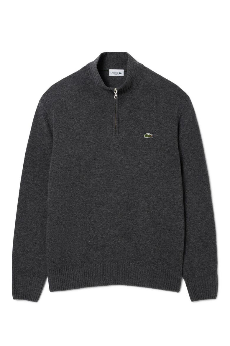 Classic Fit Wool Quarter Zip Sweater, Alternate, color, PITCH CHINE