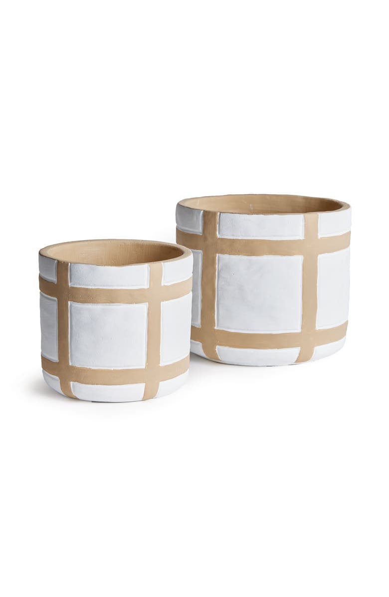 Napa Home & Garden Phoenix Flowerpot Planters, Set of 2, Main, color, White