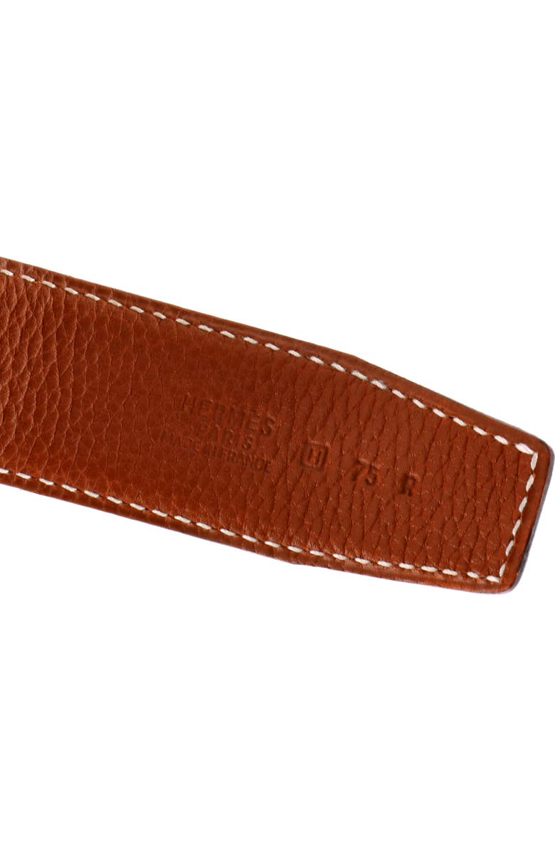 Pre-Owned Hermes Constance Reversible Belt Leather Medium, Alternate, color, Black