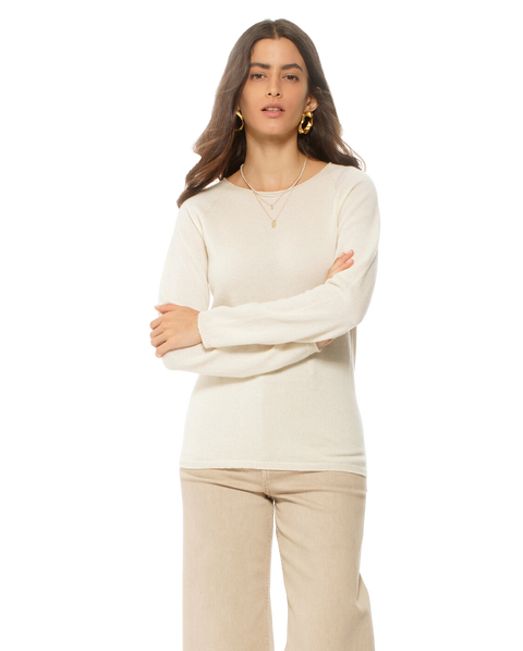 Ultralight Cashmere Raglan Crew Neck Sweater