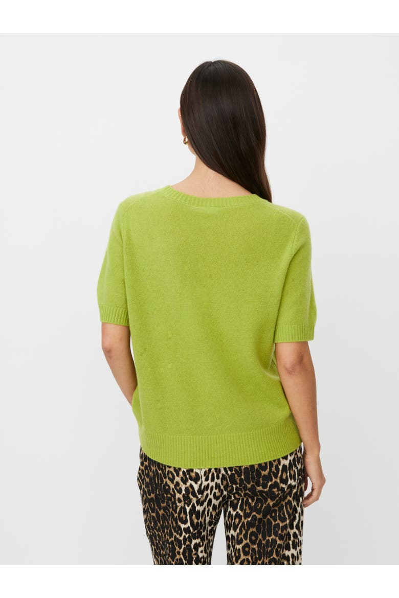 MaFallan Short Sleeve Sweater, Alternate, color, B Chartreuse