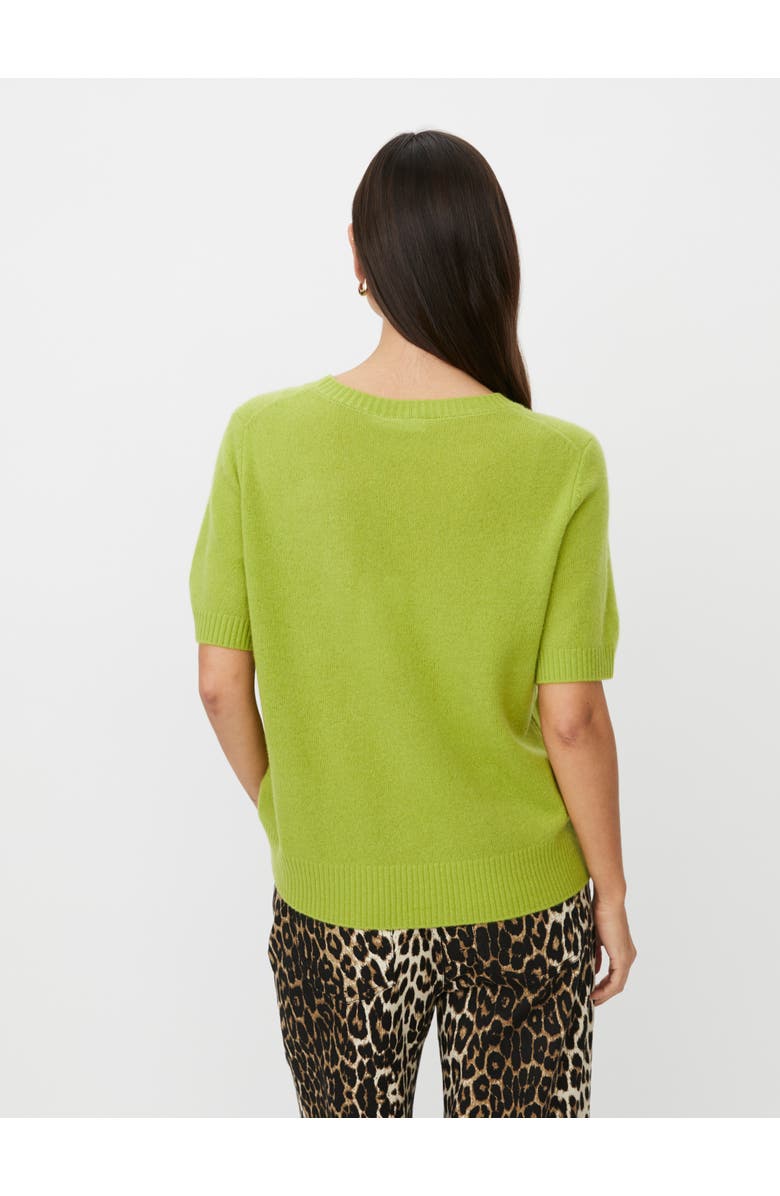 Masai Copenhagen MaFallan Short Sleeve Sweater, Alternate, color, B Chartreuse