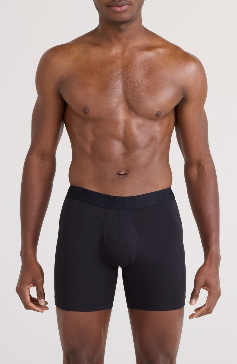 SAXX Assorted 3-Pack DropTemp<sup>®</sup> Cooling Cotton Boxer Briefs, Alternate, color, Dark Grey/ Ink/ Black