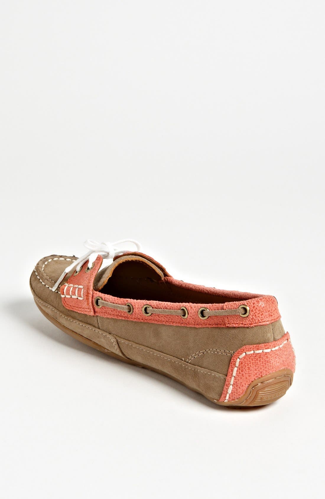 'Bala' Boat Shoe, Alternate, color, MILKSHAKE/ CORAL