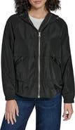KARL LAGERFELD PARIS Hooded Windbreaker