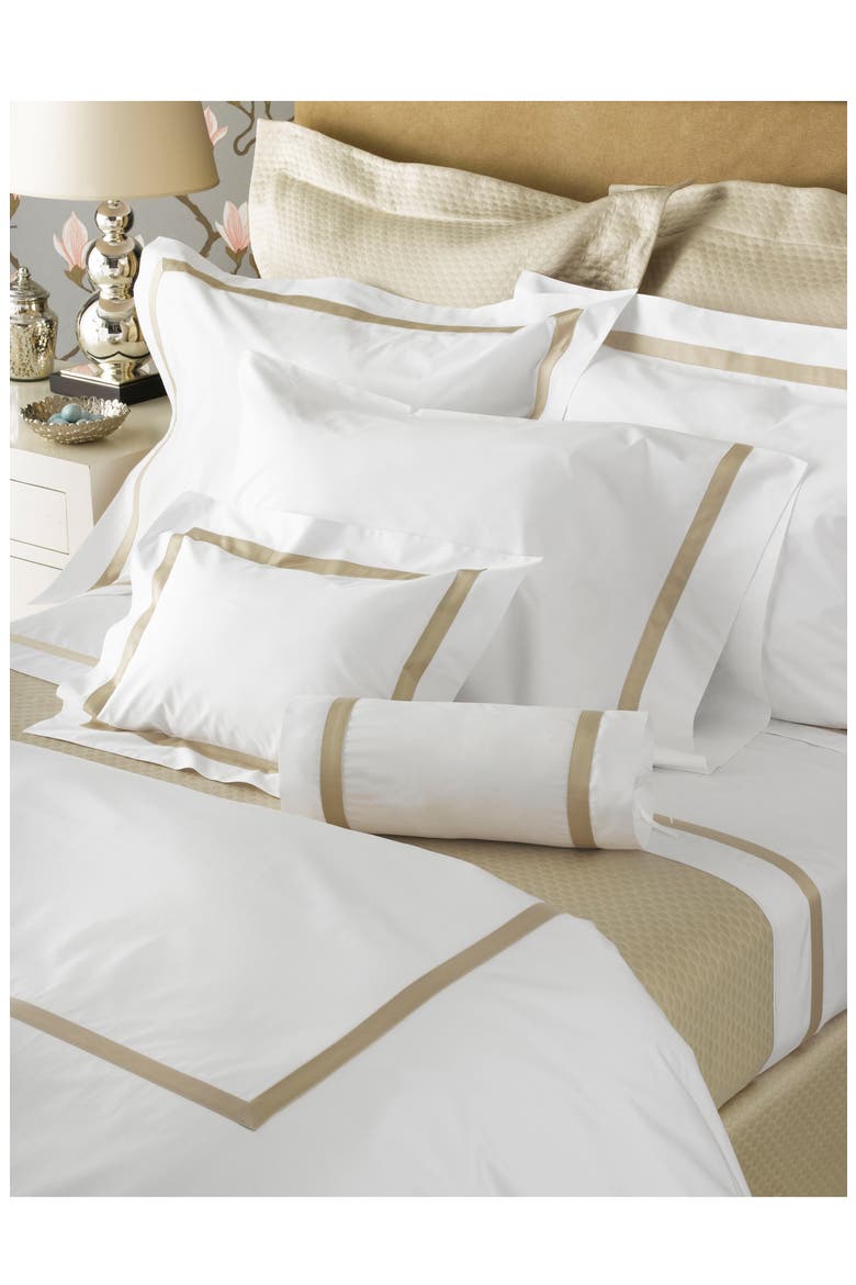 Lowell Egyptian Cotton Euro Sham, Alternate, color, CHAMPAGNE