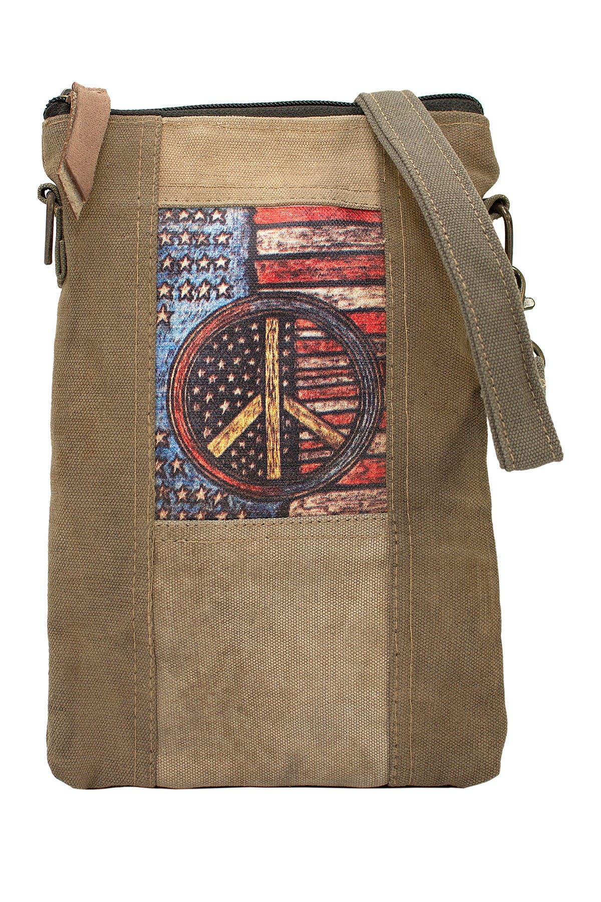 VINTAGE ADDICTION Peace Flag Tent Crossbody Bag (Women) | Nordstromrack