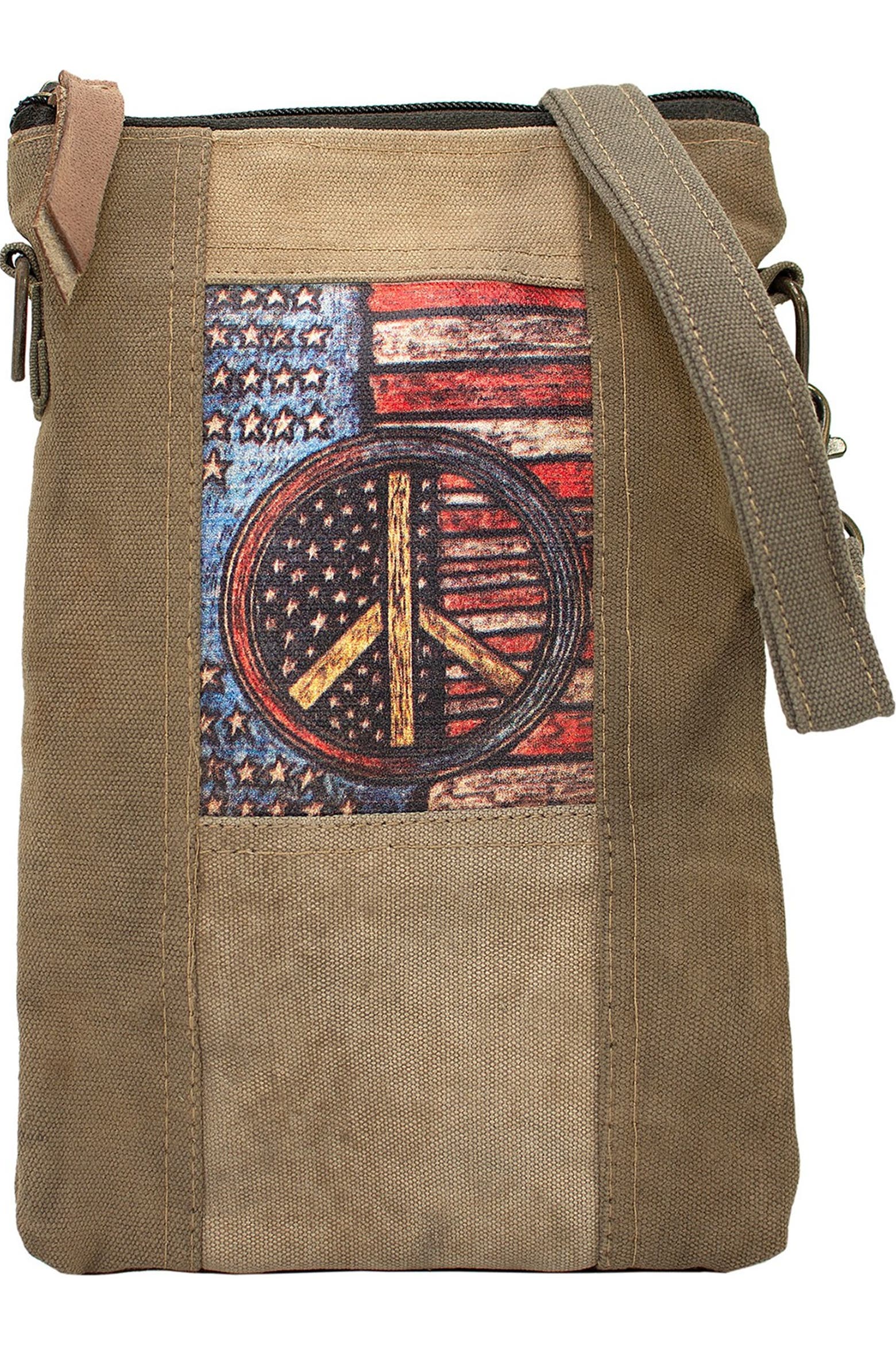 Storage Tent Small VINTAGE ADDICTION Peace Flag Tent Crossbody Bag (Women) | Nordstromrack