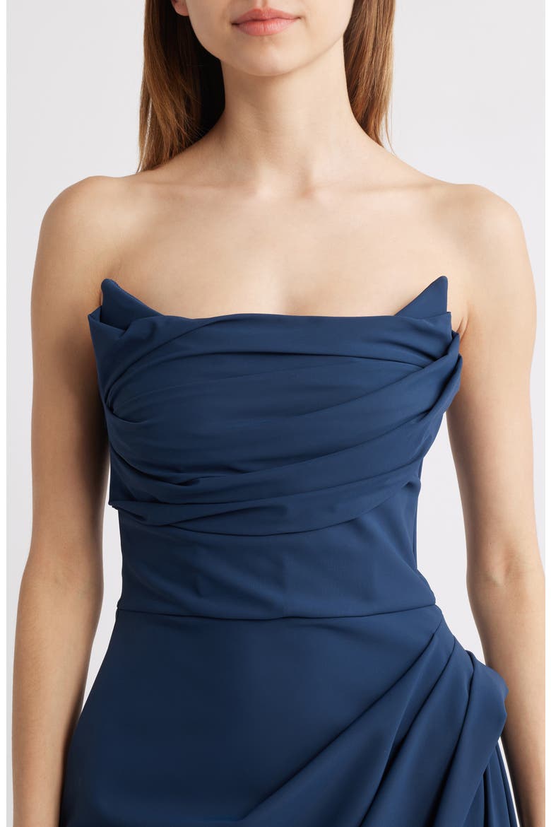 Dotai Strapless Gown, Alternate, color, ARCTIC BLUE