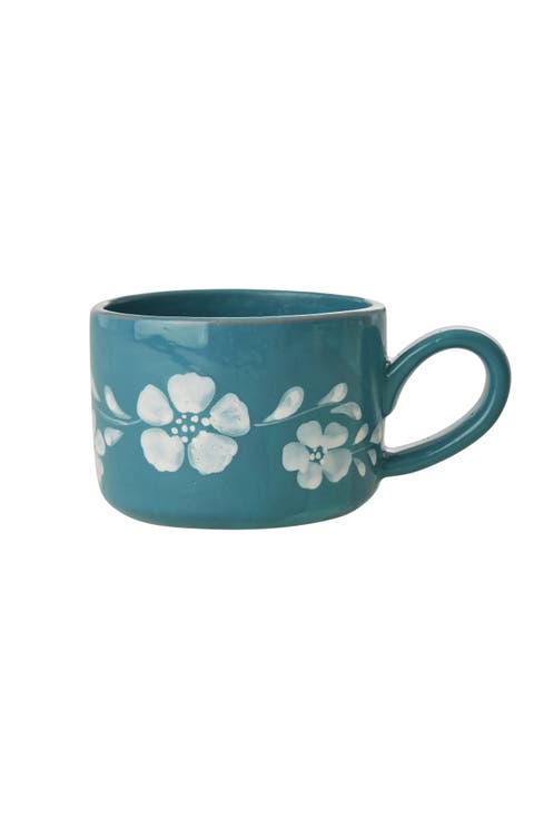 Set of 6 Hand-Painted Cappuccino Cups