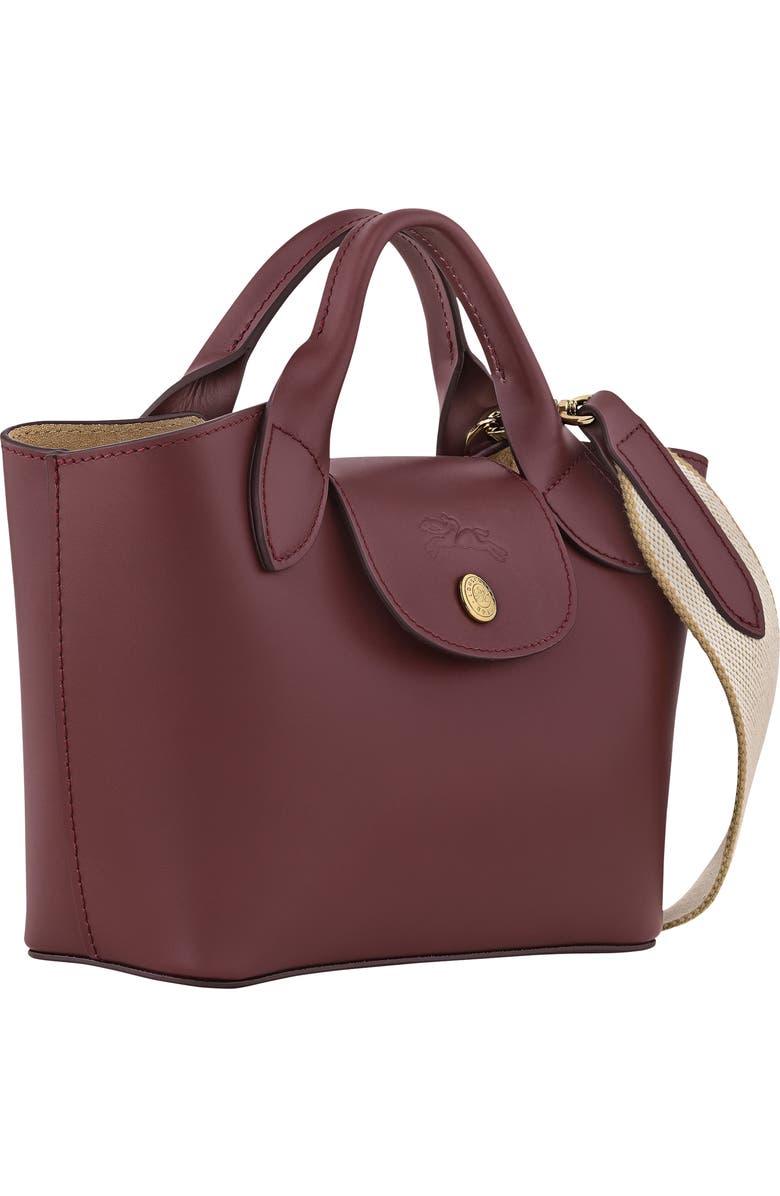 Longchamp Extra Small Épure Timeless Leather Crossbody Bag, Alternate, color, Burgundy