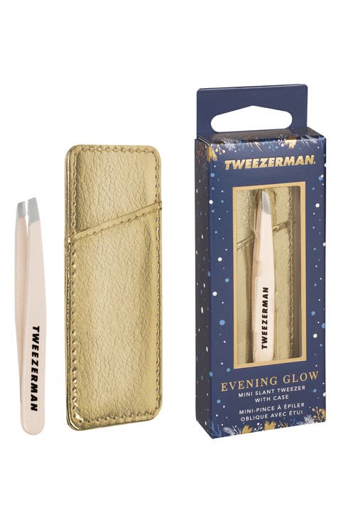 Evening Glow Mini Slant Tweezer & Case Set